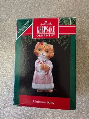 Hallmark Keepsake Ornament - Ginger Kitty in Pink Dress Christmas Kitty